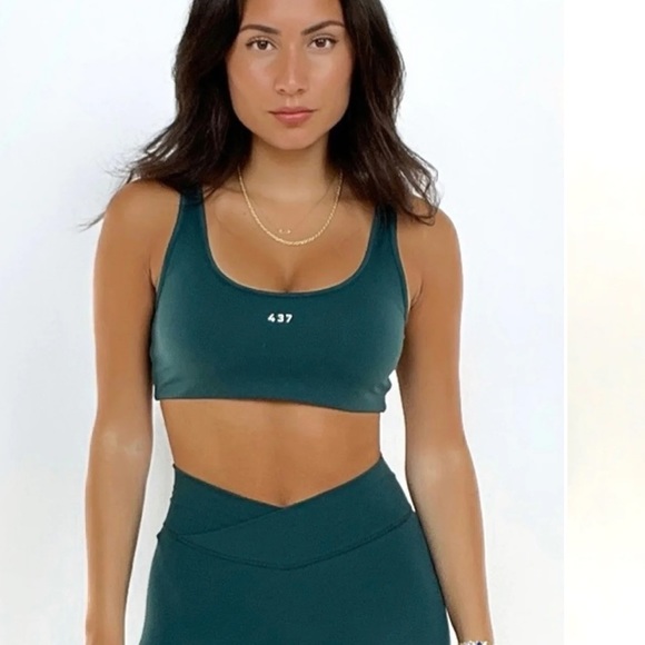 The SCOOP NECK BRA / Hunter (SET) - Picture 1 of 5